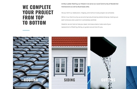 Corporate Website - Blue Ladder Roofing